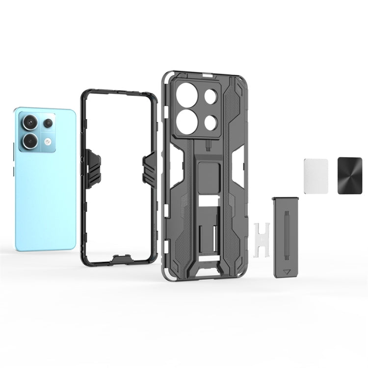 For Xiaomi Poco X6 Supersonic Armor PC Hybrid TPU Phone Case(Grey) - Xiaomi Cases by PMC TechLife | Online Shopping South Africa | PMC TechLife | Buy Now Pay Later Mobicred