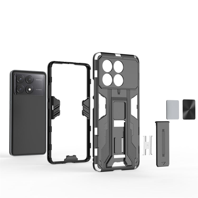 For Xiaomi Poco X6 Pro Supersonic Armor PC Hybrid TPU Phone Case(Blue)