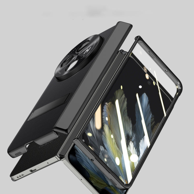 For OPPO Find N3 Pioneer Skin-Feel Case-film Integral Hinge Shockproof Phone Case(Black) - Find N3 Cases by PMC TechLife | Online Shopping South Africa | PMC TechLife