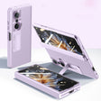 For Honor Magic VS Pioneer Skin-Feel Case-film Integral Hinge Shockproof Phone Case(Purple) - Honor Cases by PMC TechLife | Online Shopping South Africa | PMC TechLife | Buy Now Pay Later Mobicred