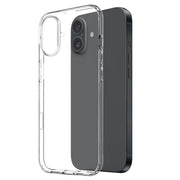 For iPhone 16 NORTHJO 3 in 1 TPU Phone Case with Screen Film and Lens Film(Clear)