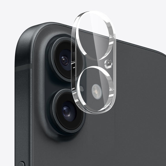 For iPhone 16 NORTHJO 3 in 1 TPU Phone Case with Screen Film and Lens Film(Clear)