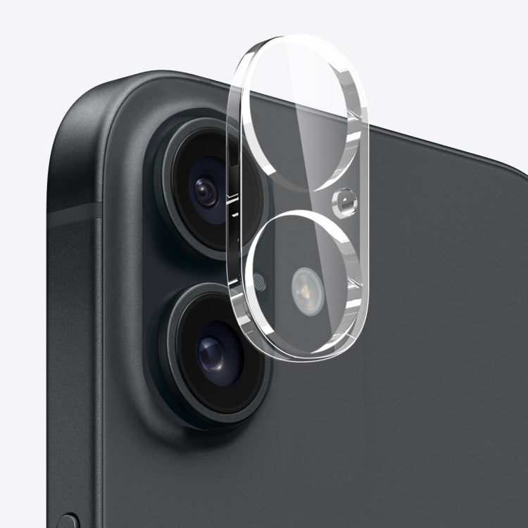 For iPhone 16 NORTHJO 3 in 1 TPU Phone Case with Screen Film and Lens Film(Clear)