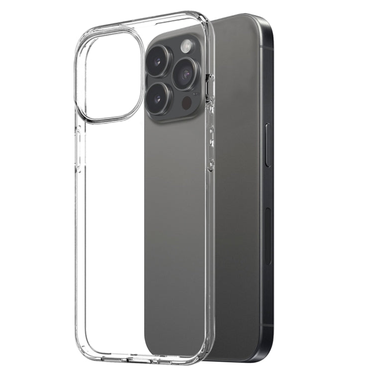 For iPhone 16 Pro NORTHJO 3 in 1 TPU Phone Case with Screen Film and Lens Film(Clear)