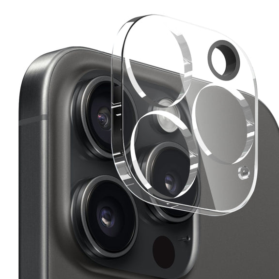 For iPhone 16 Pro NORTHJO 3 in 1 TPU Phone Case with Screen Film and Lens Film(Clear)