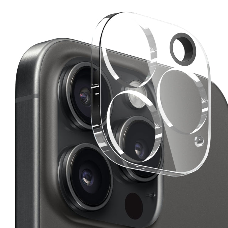 For iPhone 16 Pro NORTHJO 3 in 1 TPU Phone Case with Screen Film and Lens Film(Clear)