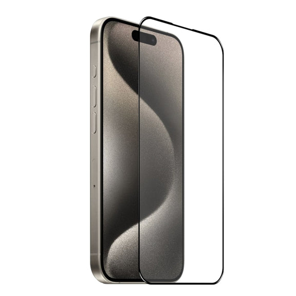 For iPhone 15 Pro NORTHJO A++ Screen Protector Full Glue Silk Printing Tempered Glass Film