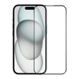 For iPhone 15 Plus NORTHJO A++ Screen Protector Full Glue Silk Printing Tempered Glass Film(Black) - free shipping - PMC TechLife - Order now!