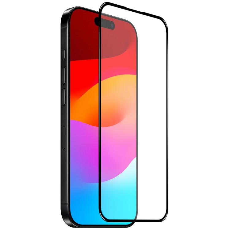 For iPhone 17 Pro Max NORTHJO A++ Screen Protector Full Glue Silk Printing Tempered Glass Film(Black) - iPhone 17 Pro Max Tempered Glass by NORTHJO | Online Shopping South Africa | PMC TechLife | Buy Now Pay Later Mobicred