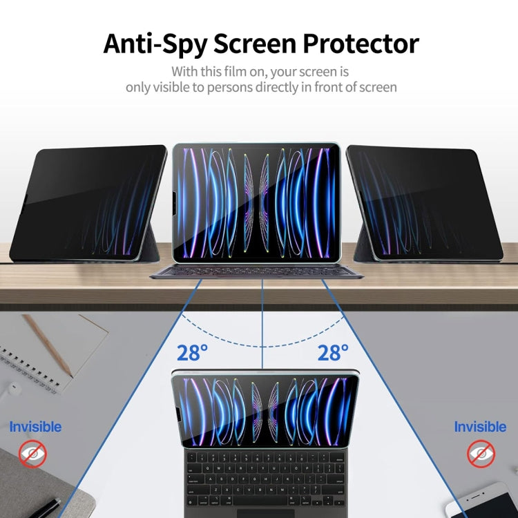 For iPad Air 11 2024 /10th Gen 10.9 2022 ENKAY Hat-Prince 0.33mm 28 Degrees Anti-peeping Privacy Tempered Glass Film - free shipping - PMC TechLife - Order now!