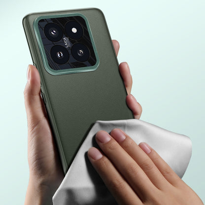 For Xiaomi 14 Plain-leather All-inclusive Shockproof Phone Case(White) - free shipping - PMC Jewellery - Order now!