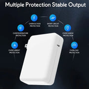 PD3.1 140W USB-C PD Laptop Power Adapter for Apple M1 / M2 MacBook Series EU Plug