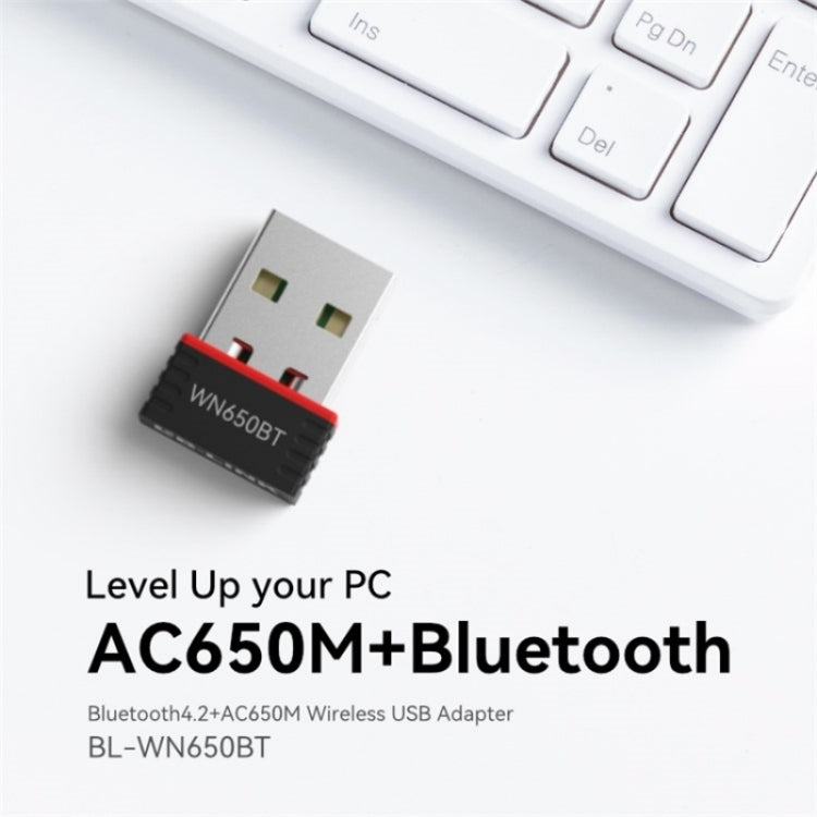 LB-LINK BL-WN650BT 650M Dual Band Wireless Adapter Bluetooth WiFi 2-in-1 Network Card - free shipping - PMC Jewellery - Order now!