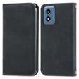 For Motorola Moto G Play 2024 Retro Skin Feel Magnetic Flip Leather Phone Case(Black) - Motorola Cases by PMC Jewellery | Online Shopping South Africa | PMC Jewellery | Buy Now Pay Later Mobicred