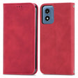For Motorola Moto G Play 2024 Retro Skin Feel Magnetic Flip Leather Phone Case(Red) - Motorola Cases by PMC Jewellery | Online Shopping South Africa | PMC Jewellery | Buy Now Pay Later Mobicred