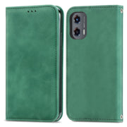 For Motorola Moto G Stylus 5G 2024 Retro Skin Feel Magnetic Flip Leather Phone Case(Green)