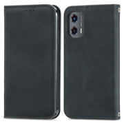 For Motorola Moto G Stylus 5G 2024 Retro Skin Feel Magnetic Flip Leather Phone Case(Black)