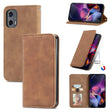 For Motorola Moto G Stylus 5G 2024 Retro Skin Feel Magnetic Flip Leather Phone Case(Brown) - Motorola Cases by PMC Jewellery | Online Shopping South Africa | PMC Jewellery | Buy Now Pay Later Mobicred