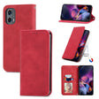 For Motorola Moto G Stylus 5G 2024 Retro Skin Feel Magnetic Flip Leather Phone Case(Red) - Motorola Cases by PMC Jewellery | Online Shopping South Africa | PMC Jewellery | Buy Now Pay Later Mobicred