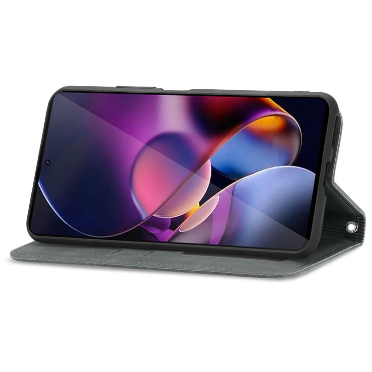 For Motorola Moto G Stylus 5G 2024 Retro Skin Feel Magnetic Flip Leather Phone Case(Grey) - free shipping - PMC Jewellery - Order now!