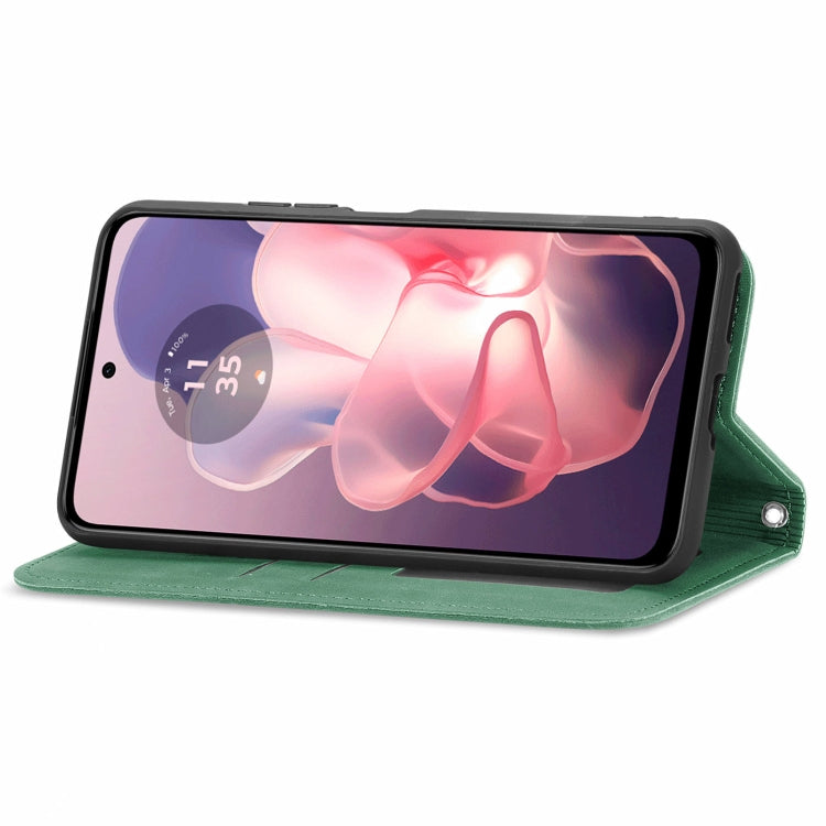 For Motorola Moto G Power 5G 2024 Retro Skin Feel Magnetic Flip Leather Phone Case(Green) - Motorola Cases by PMC Jewellery | Online Shopping South Africa | PMC Jewellery | Buy Now Pay Later Mobicred