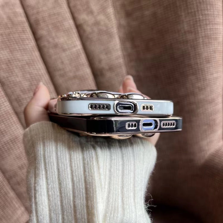 For Huawei Mate 50 Pro Electroplating Astronaut Holder Phone Case(White) - Huawei Cases by PMC TechLife | Online Shopping South Africa | PMC TechLife