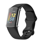 For Fitbit Charge 6 / 5 TPU Shell + Film Integrated Watch Protective Case(Transparent)