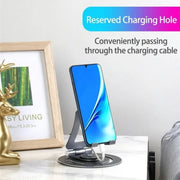 G60 Portable Folding 360-Degree Rotating Desktop Phone Tablet Holder(Grey)
