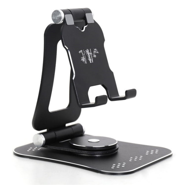 G61 Portable Folding 360-Degree Rotating Desktop Phone Holder(Black)