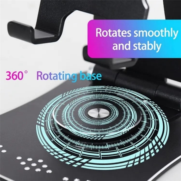 G61 Portable Folding 360-Degree Rotating Desktop Phone Holder(Black) - Stand by PMC TechLife | Online Shopping South Africa | PMC TechLife | Buy Now Pay Later Mobicred
