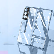 For Honor Magic Vs2 Electroplated Case-film Integral Hinge Shockproof Phone Case(Blue)