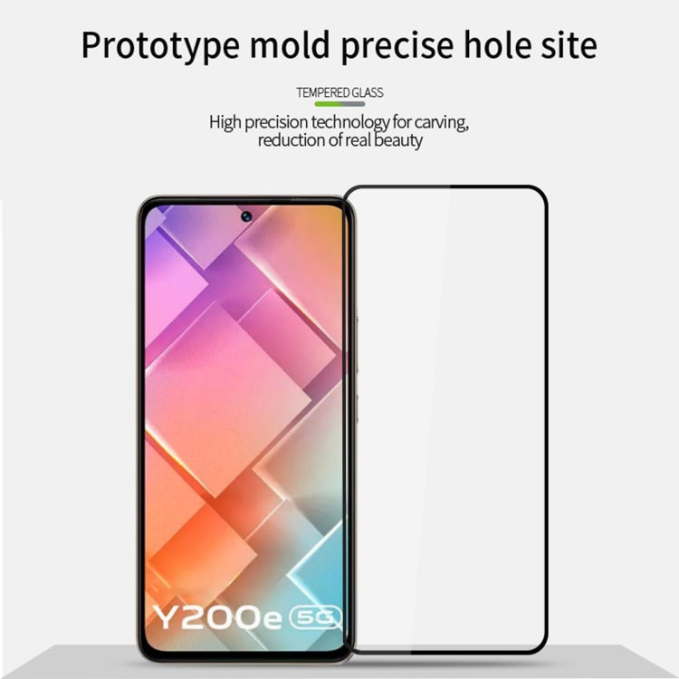 For vivo Y200e MOFI 9H 2.5D Full Screen Tempered Glass Film(Black) - vivo Tempered Glass by MOFI | Online Shopping South Africa | PMC TechLife | Buy Now Pay Later Mobicred