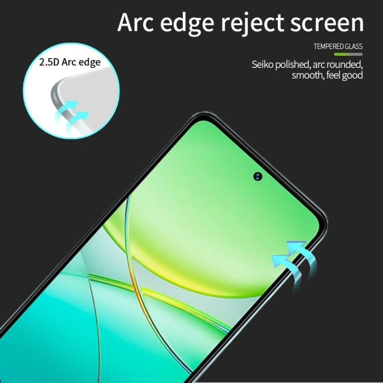 For vivo T3 MOFI 9H 2.5D Full Screen Tempered Glass Film(Black) - vivo Tempered Glass by MOFI | Online Shopping South Africa | PMC TechLife | Buy Now Pay Later Mobicred