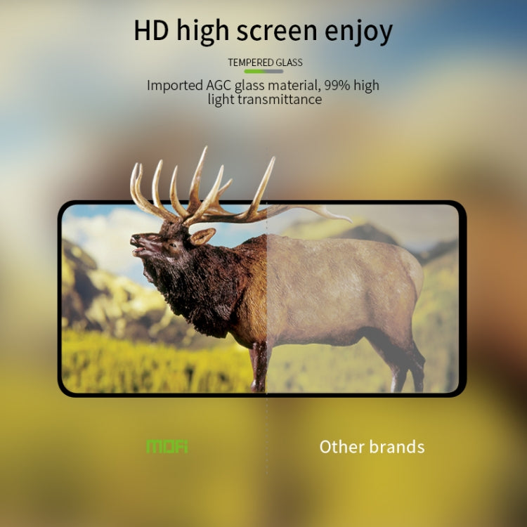 For vivo iQOO Z9x / T3X MOFI 9H 2.5D Full Screen Tempered Glass Film(Black)