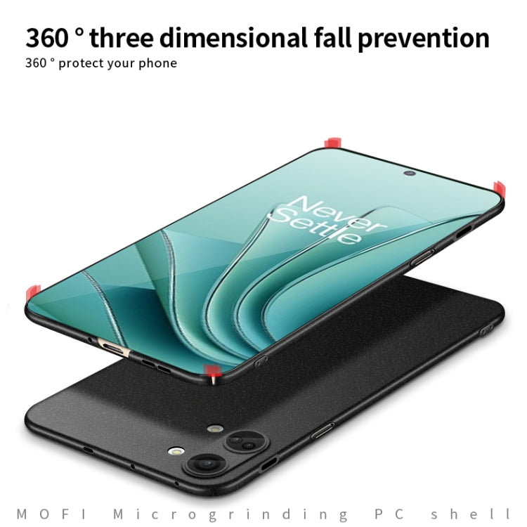 For OnePlus Ace 2V / Nord 3 MOFI Fandun Series Frosted PC Ultra-thin All-inclusive Phone Case(Black)