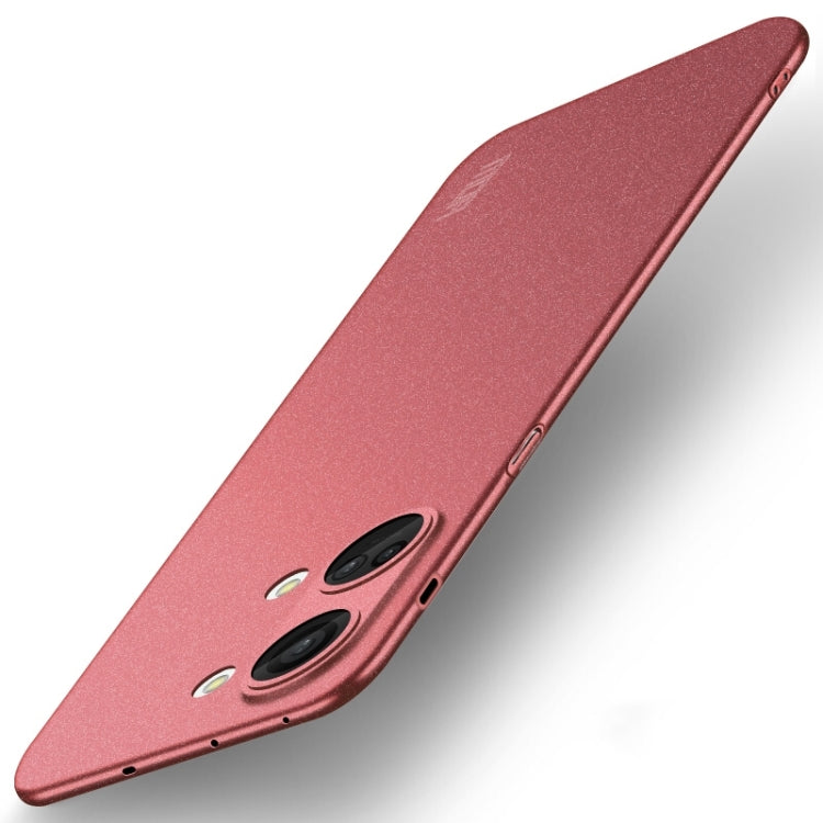 For OnePlus Ace 2V / Nord 3 MOFI Fandun Series Frosted PC Ultra-thin All-inclusive Phone Case(Red) - free shipping - PMC TechLife - Order now!