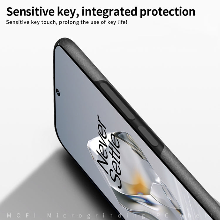For OnePlus 12 MOFI Fandun Series Frosted PC Ultra-thin All-inclusive Phone Case(Black)
