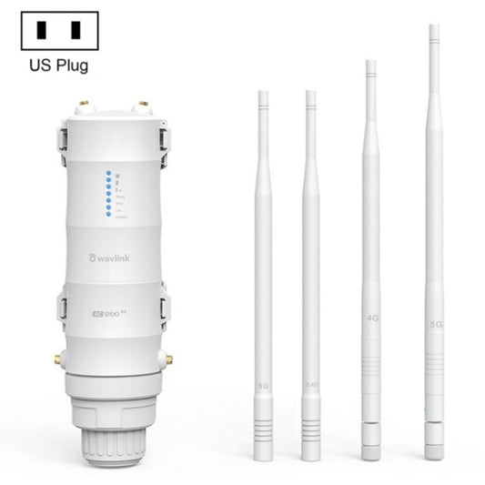 WAVLINK WN572HE4D AC1200 4G LTE WiFi Dual Band 4 Detachable Antennas Router, Plug:US Plug - free shipping - PMC Jewellery - Order now!