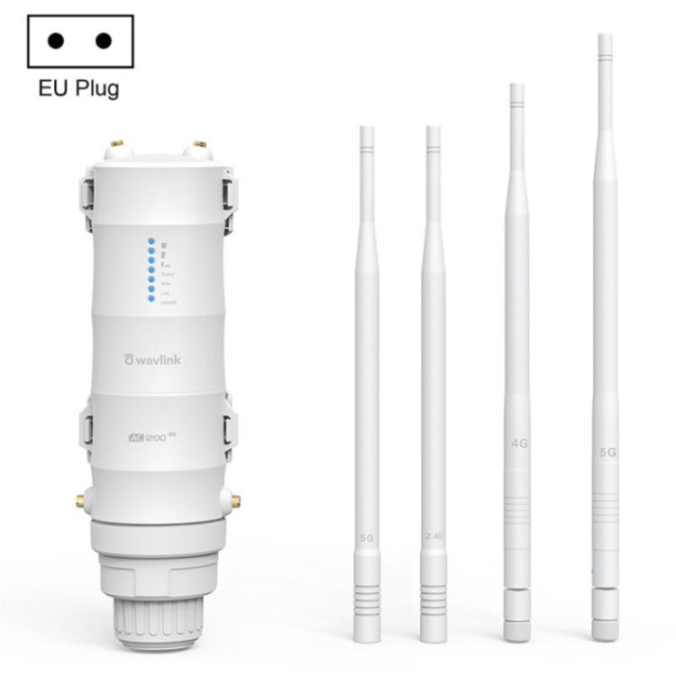 WAVLINK WN572HE4D AC1200 4G LTE WiFi Dual Band 4 Detachable Antennas Router, Plug:EU Plug - free shipping - PMC Jewellery - Order now!