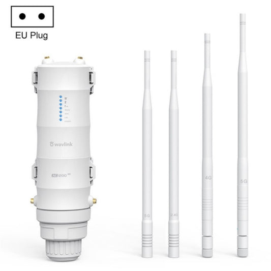WAVLINK WN572HE4D AC1200 4G LTE WiFi Dual Band 4 Detachable Antennas Router, Plug:EU Plug - free shipping - PMC Jewellery - Order now!