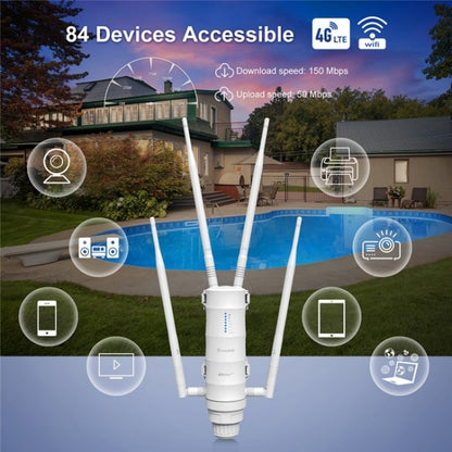 WAVLINK WN572HE4D AC1200 4G LTE WiFi Dual Band 4 Detachable Antennas Router, Plug:UK Plug - free shipping - PMC Jewellery - Order now!