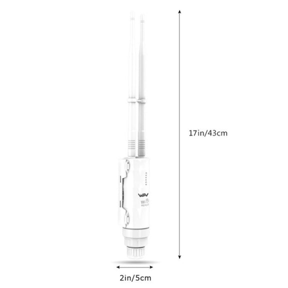 WAVLINK WN570HN2 With PoE Powered WAN/ AP / Repeater Mode 300Mbps Outdoor Router, Plug:UK Plug