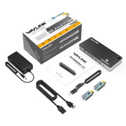 WAVLINK UTD21H 11 in 1 4K Dual DisplayPort Hub Converter Thunderbolt 3 Docking Station, Plug:EU Plug