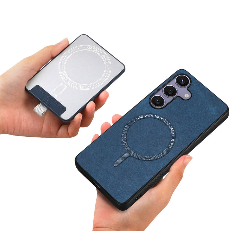 For Samsung Galaxy S25 Ultra 5G Retro Splitable Magnetic Card Bag Leather Phone Case(Blue) - Galaxy Phone Cases by PMC Jewellery | Online Shopping South Africa | PMC Jewellery | Buy Now Pay Later Mobicred