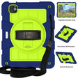 For iPad Pro 11 2024 Silicone Hybrid PC Shockproof Tablet Case with Shoulder Strap(Tibetan Turquoise) - free shipping - PMC TechLife - Order now!
