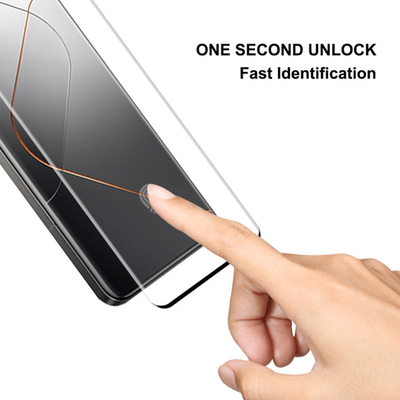 For Xiaomi 14 Pro 2pcs ENKAY Hat-Prince Heat Bending Full Side Glue Tempered Glass Film