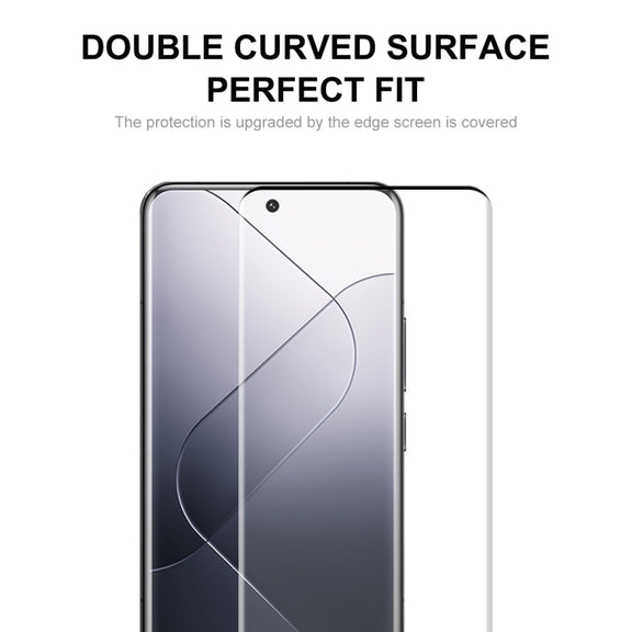 For Xiaomi 14 Pro 5pcs ENKAY Hat-Prince Heat Bending Full Side Glue Tempered Glass Film