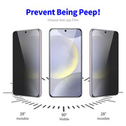For Samsung Galaxy S24 FE 5G 2pcs ENKAY Hat-Prince 28 Degree Anti-peeping Privacy Tempered Glass Film