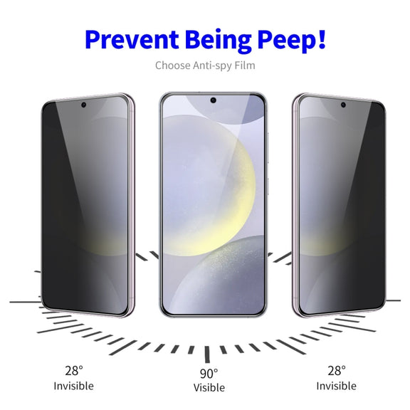 For Samsung Galaxy S24 FE 5G 2pcs ENKAY Hat-Prince 28 Degree Anti-peeping Privacy Tempered Glass Film