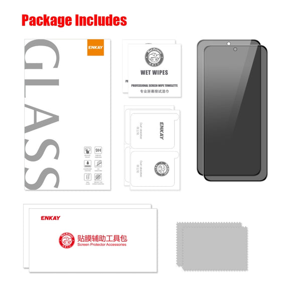 For Samsung Galaxy S24 FE 5G 2pcs ENKAY Hat-Prince 28 Degree Anti-peeping Privacy Tempered Glass Film